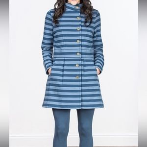 Matilda Jane Fall Breeze Lightweight Jacket Women's XL Blue Stripe